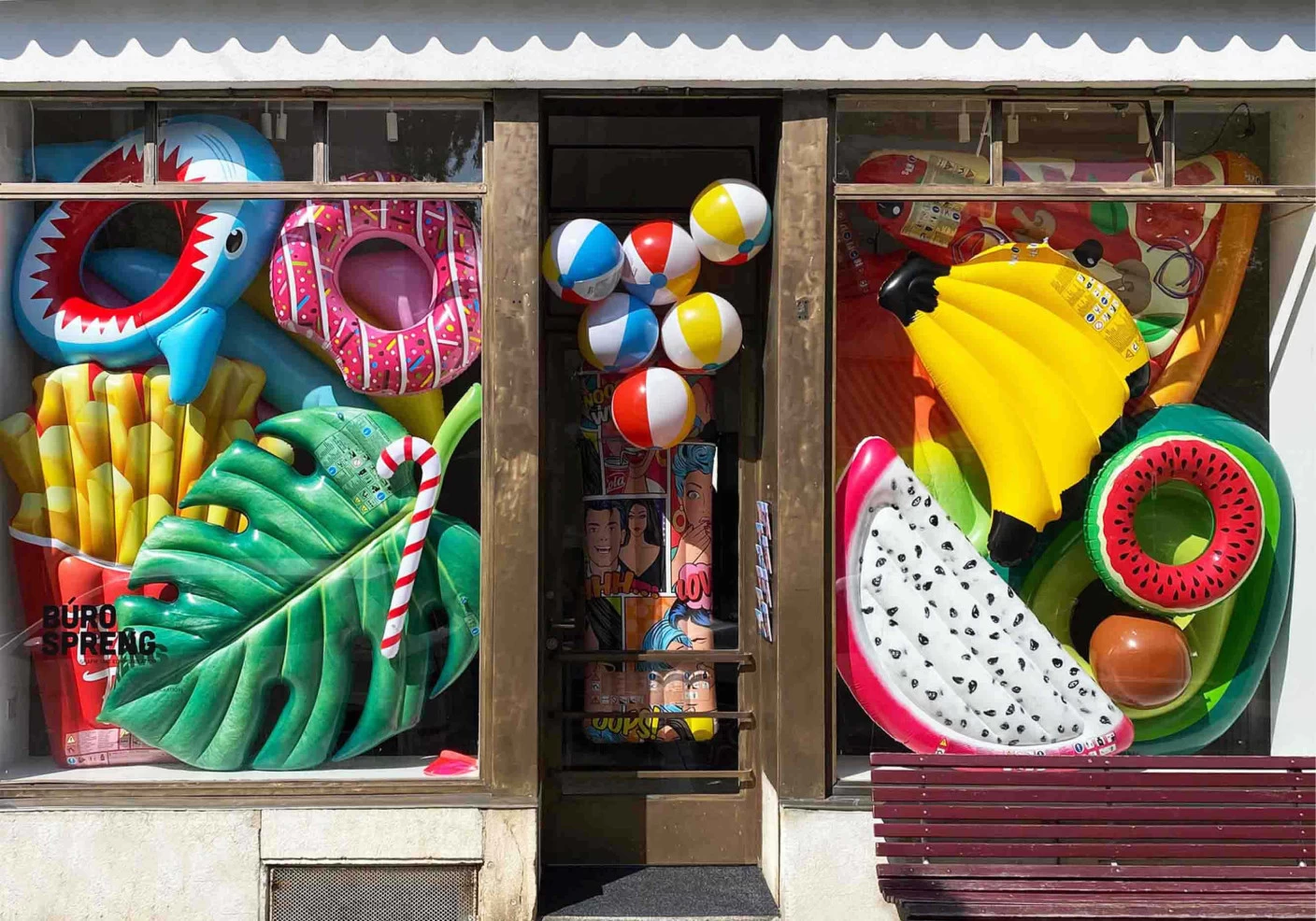 Badezeug Schaufenster